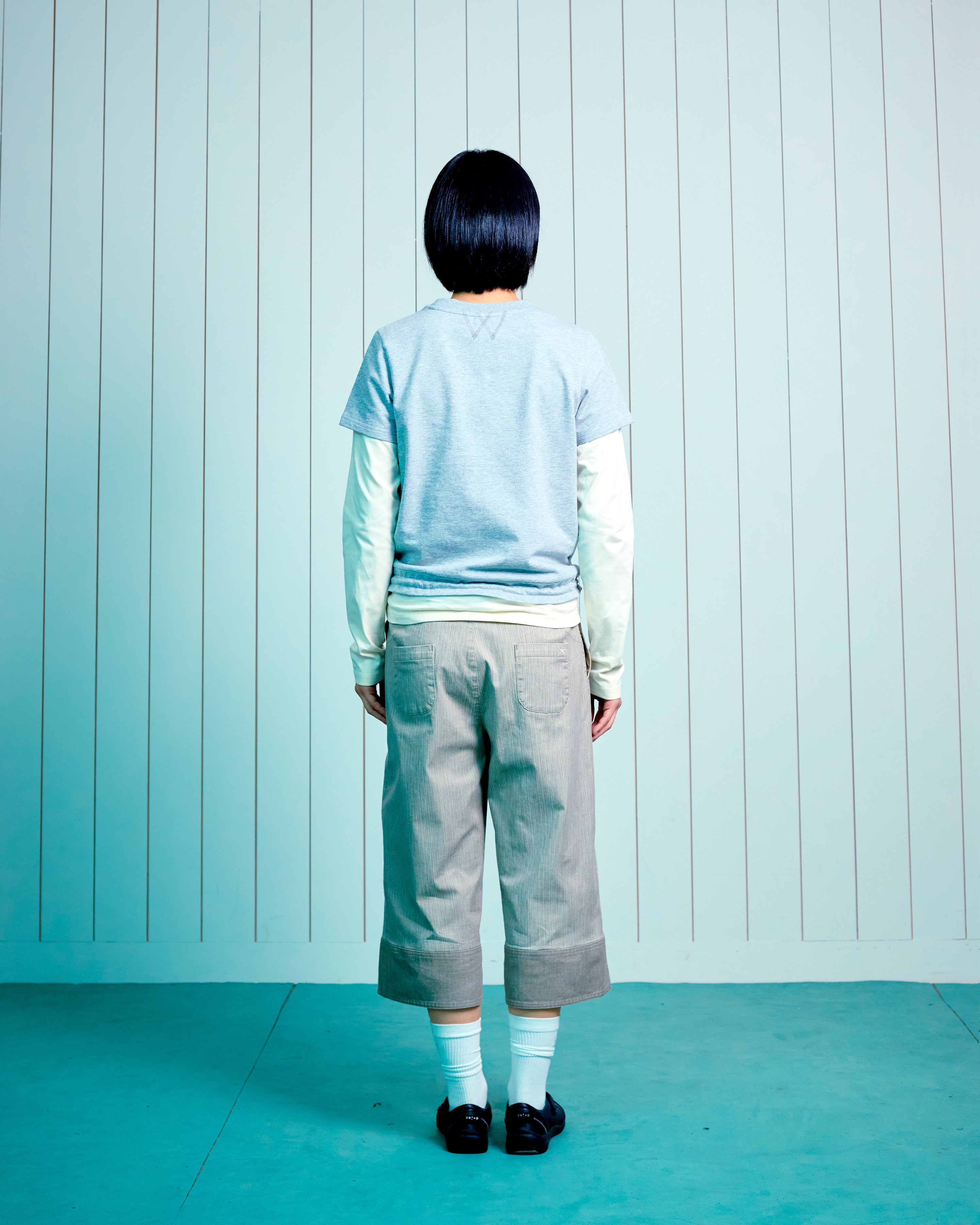 (w) TCM mini pocket capri pants (beige)